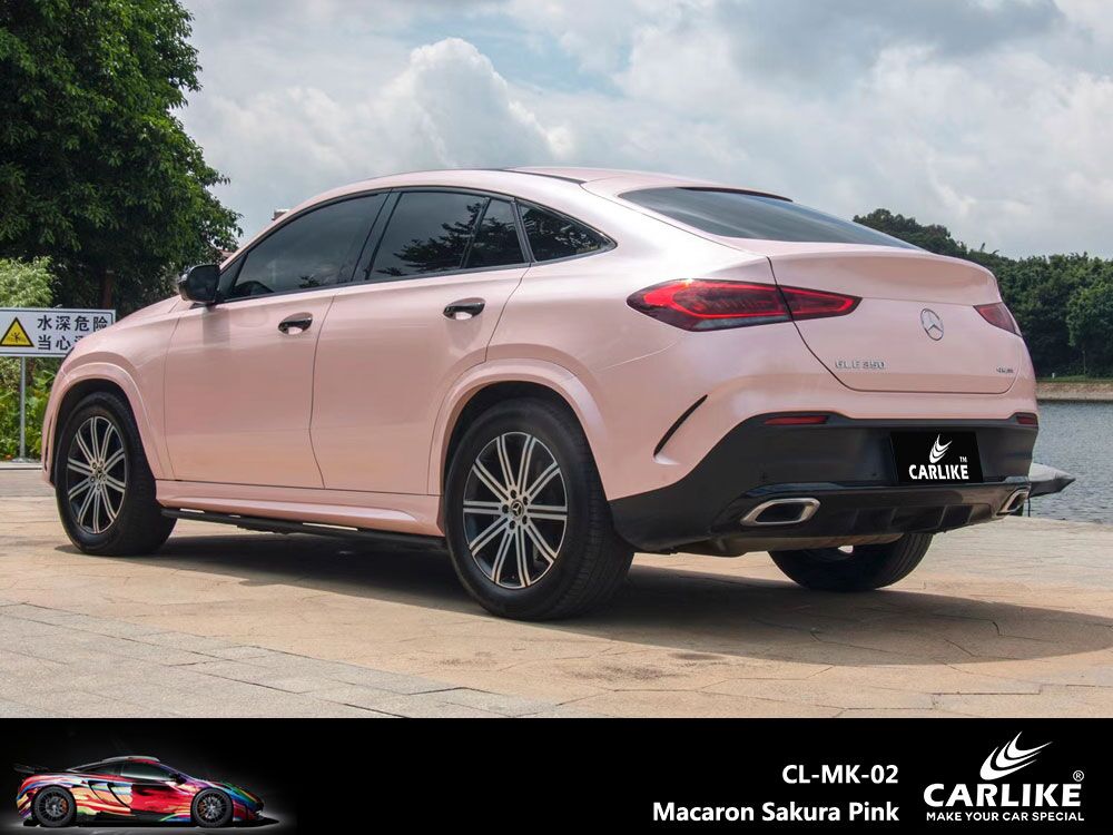 CL-MK-02 Macaron Sakura Pink Vinyl For BENZ Car Wrap Factory Supplier